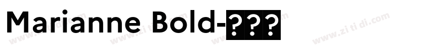 Marianne Bold字体转换